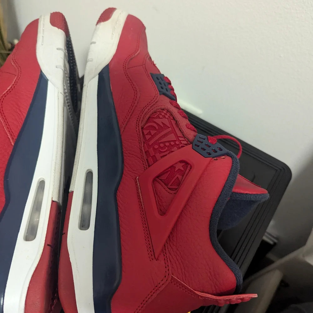 Air Jordan 4 Retro Fiba men's Size 13 Excellent Condition Euro US Cuba Chicago - Picture 9 of 12